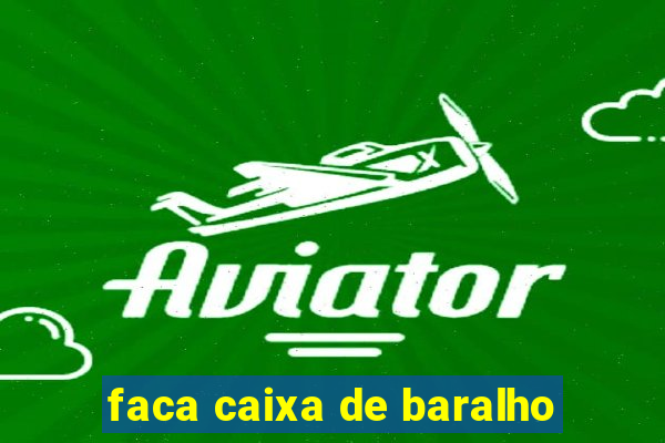 faca caixa de baralho